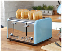 HKM-668563 4-Slice Automatic Pop-Up Toaster with Custom Pattern Design for Kitchen Use