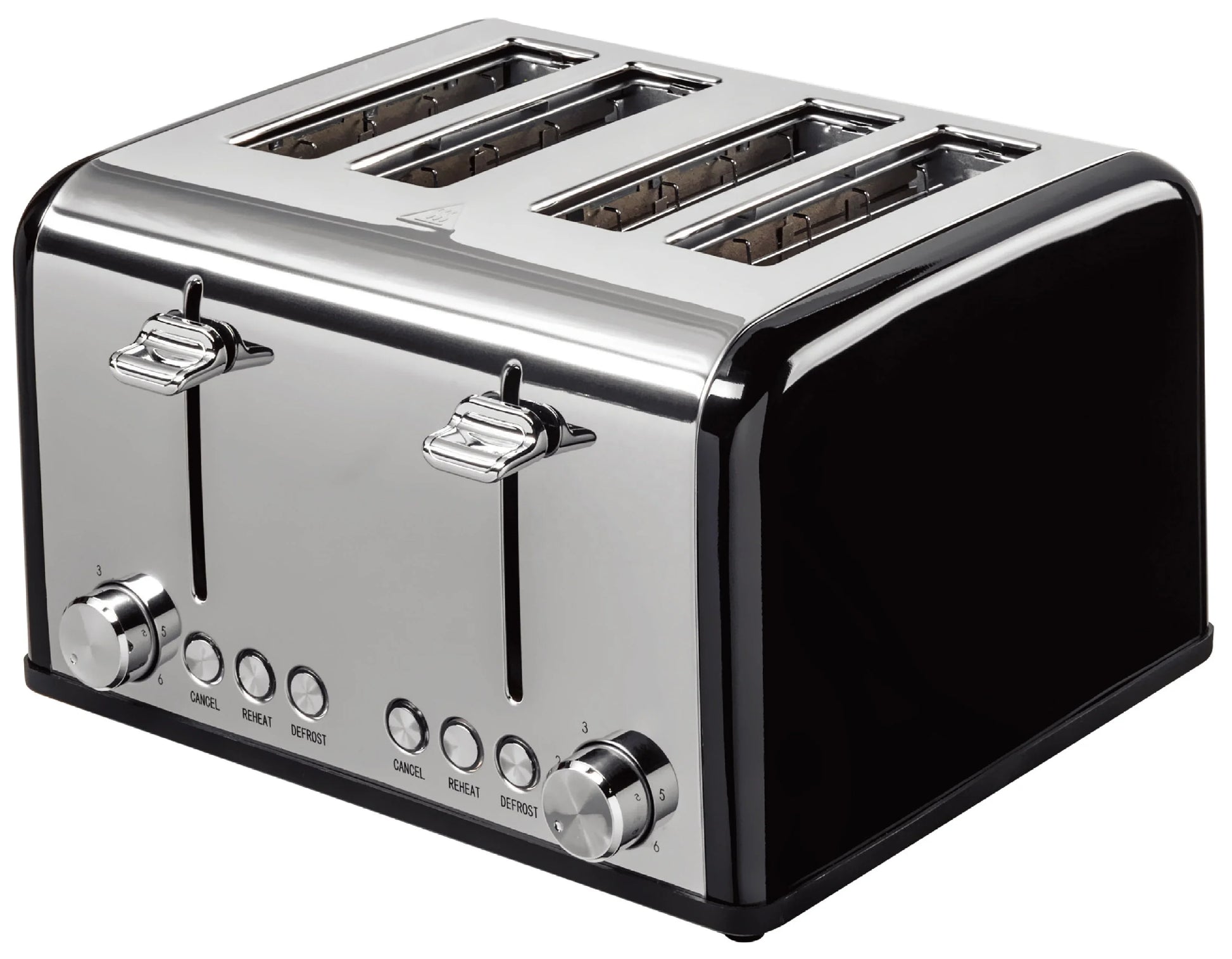 HKM-668563 4-Slice Automatic Pop-Up Toaster with Custom Pattern Design for Kitchen Use