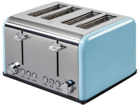 HKM-668563 4-Slice Automatic Pop-Up Toaster with Custom Pattern Design for Kitchen Use