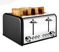 HKM-668563 4-Slice Automatic Pop-Up Toaster with Custom Pattern Design for Kitchen Use