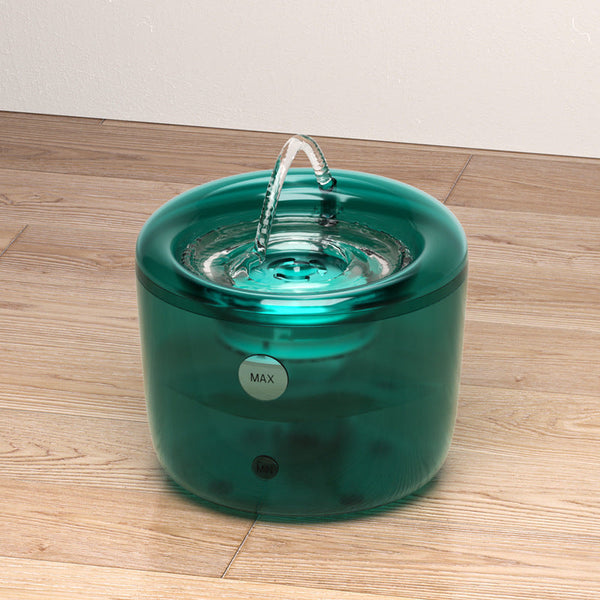 HKM-6685757 Automatic Pet Water Fountain with Large Capacity and Induction Water Outlet for Dogs and Cats - Gray/Green