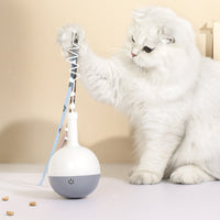 HKM-6685885 Interactive Electric Cat Toy with Tumbler Design and Leaking Ball Feature