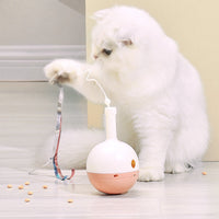 HKM-6685885 Interactive Electric Cat Toy with Tumbler Design and Leaking Ball Feature