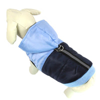 HKM-6686269 Hooded Warm Cotton Coat for Pets - Soft Satin Fabric, Multiple Sizes Available