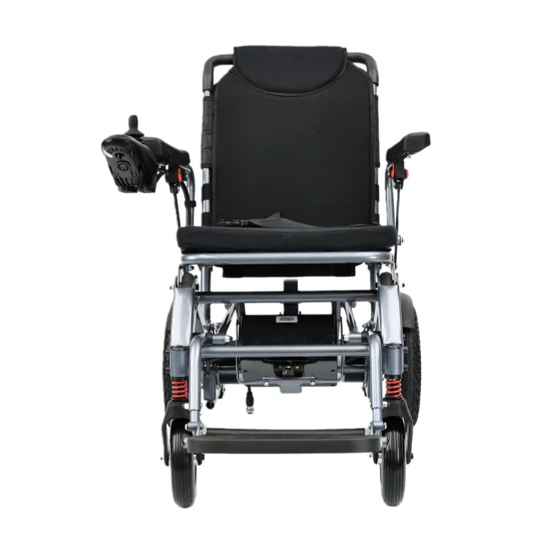 HKM-668691 Lightweight Portable Remote Control Electric Aluminium Alloy Wheelchair with Lithium Battery