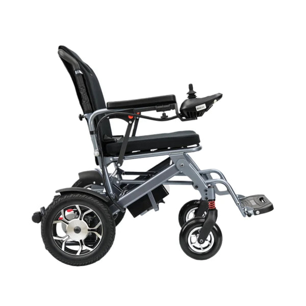 HKM-668691 Lightweight Portable Folding Electric Wheelchair with Dual 250W Motors and 12Ah Lithium Battery, Aluminum alloy Frame, 265 lb Load Capacity, 3.7 mph Top Speed