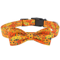 HKM-6687677 Cartoon Pattern Dog Collars in Yellow, Purple, Black, and White - Adjustable Sizes S, M, L