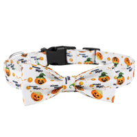 HKM-6687677 Cartoon Pattern Dog Collars in Yellow, Purple, Black, and White - Adjustable Sizes S, M, L