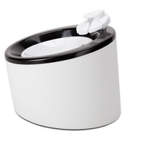 HKM-6691517 Automatic Pet Water Dispenser for Cats and Dogs - White Plastic Design