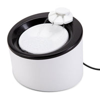 HKM-6691517 Automatic Pet Water Dispenser for Cats and Dogs - White Plastic Design