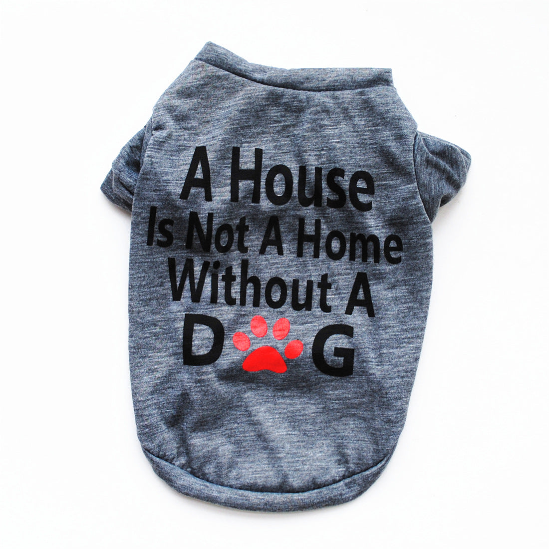 HKM-6692029 Cotton Breathable Short-Sleeve T-Shirt for Puppies - Available in Taro Purple, Gray, and Red