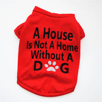 HKM-6692029 Cotton Breathable Short-Sleeve T-Shirt for Puppies - Available in Taro Purple, Gray, and Red