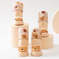 HKM-6692285 Cartoon Pet Boots - Waterproof Non-Slip High-Style Dog Boots in Yellow, Brown, Blue