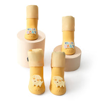 HKM-6692285 Cartoon Pet Boots - Waterproof Non-Slip High-Style Dog Boots in Yellow, Brown, Blue