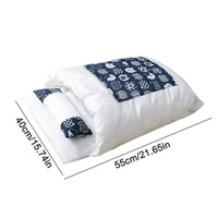 HKM-6692925 Cozy Removable Winter Cat Bed with Pillow for Deep Sleep, Ideal Pet Nest for Cats and Small Dogs