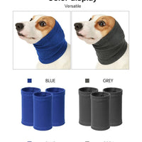 HKM-6693053 Comfortable Adjustable Dog Earmuff Scarf for Noise Reduction and Anxiety Relief - Soft Polyester Material
