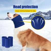 HKM-6693053 Comfortable Adjustable Dog Earmuff Scarf for Noise Reduction and Anxiety Relief - Soft Polyester Material