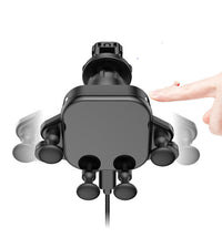 HKM-669523 Fast Charging Car Wireless Charger with Type-C Interface and Indication Function