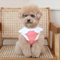 HKM-6695997 Cute Soft Vest for Dogs with Cloud Embroidery in Yellow, Blue, and Pink