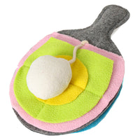 HKM-6696253 Interactive Pet Puzzle Toy for Dogs and Cats – Wool Felt Shaker Cloth, 28 x 17 cm, Brown and Gray