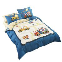 HKM-669651 Cute Cartoon Children’s Bedding Set - Cotton Quilt Cover, Bed Sheet & Pillowcases in Multiple Sizes