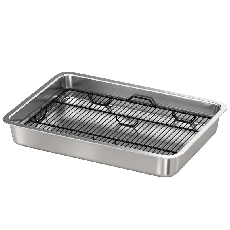 HKM-6696893 Stainless Steel Dog Potty Tray for Small to Medium Dogs - Easy Clean, Elevated Design