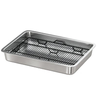 HKM-6696893 Stainless Steel Dog Potty Tray for Small to Medium Dogs - Easy Clean, Elevated Design