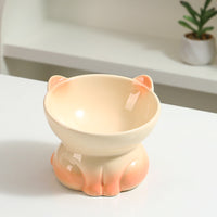HKM-6697405 Ceramic Pet Bowl for Cats and Dogs - Stylish Water and Food Basin