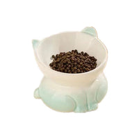 HKM-6697405 Ceramic Pet Bowl for Cats and Dogs - Stylish Water and Food Basin