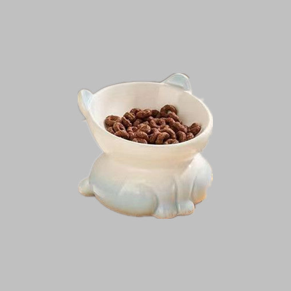 HKM-6697405 Ceramic Pet Bowl for Cats and Dogs - Stylish Water and Food Basin