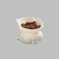 HKM-6697405 Ceramic Pet Bowl for Cats and Dogs - Stylish Water and Food Basin
