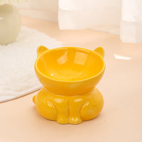 HKM-6697405 Ceramic Pet Bowl for Cats and Dogs - Stylish Water and Food Basin