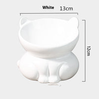 HKM-6697405 Ceramic Pet Bowl for Cats and Dogs - Stylish Water and Food Basin