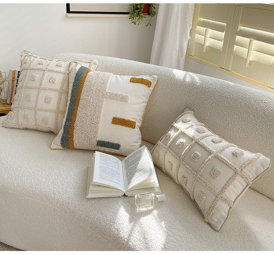 HKM-669779 Modern Embroidered Pillowcase in Multiple Patterns and Colors