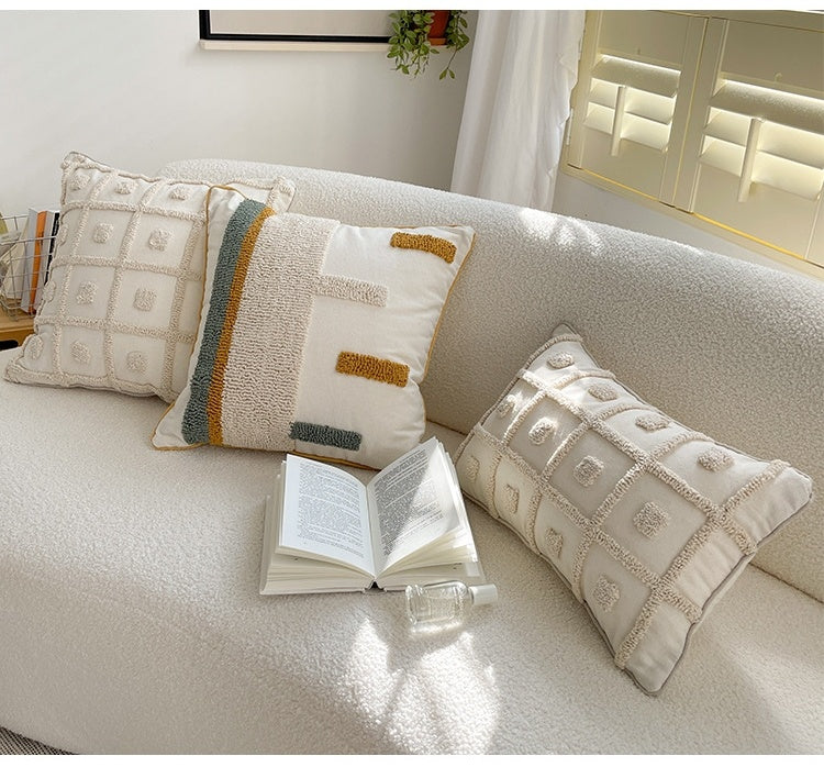 HKM-669779 Modern Embroidered Pillowcase in Multiple Patterns and Colors
