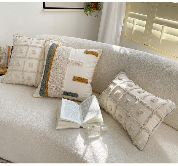HKM-669779 Modern Embroidered Pillowcase in Multiple Patterns and Colors