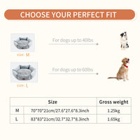 HKM-6698685 Rose Velvet Hexagonal Dog Bed - Soft Plush Couch for Small to Large Dogs, Durable Calming Design
