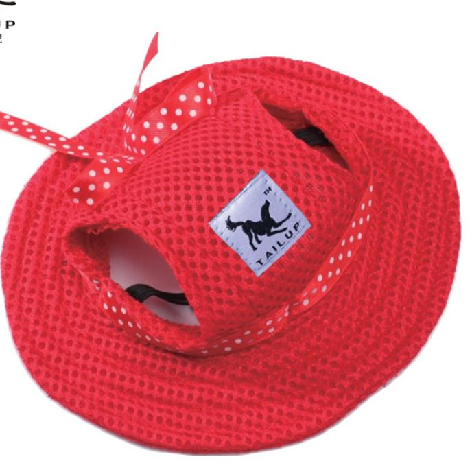 HKM-6699581 Princess Style Breathable Mesh Sun Hat for Pets