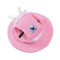 HKM-6699581 Princess Style Breathable Mesh Sun Hat for Pets
