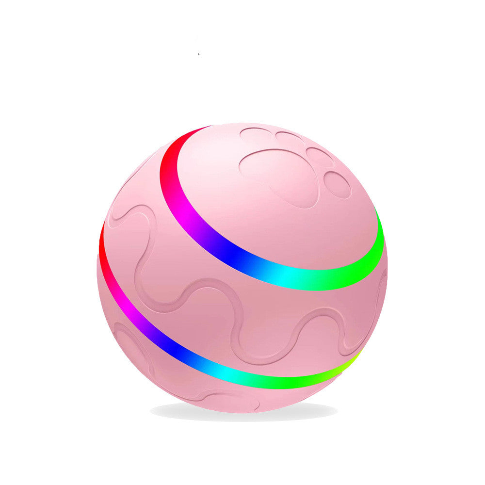 HKM-6699837 Intelligent Self-Rotating Cat Ball Toy with Remote Control and USB Charging