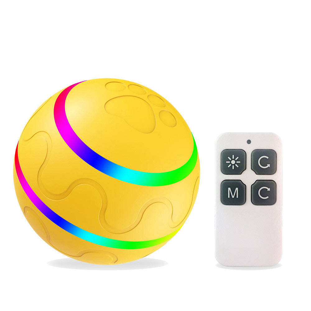 HKM-6699837 Intelligent Self-Rotating Cat Ball Toy with Remote Control and USB Charging
