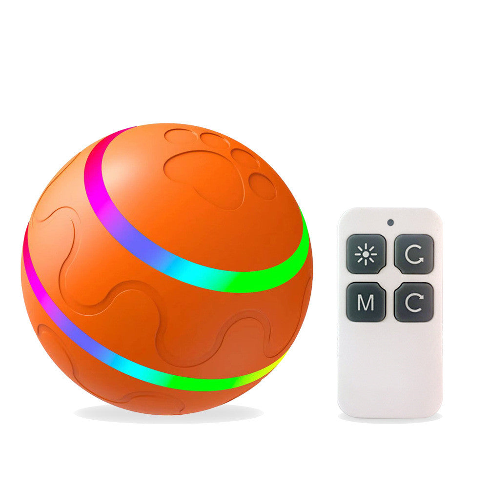 HKM-6699837 Intelligent Self-Rotating Cat Ball Toy with Remote Control and USB Charging