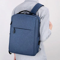 HKM-670035 Waterproof Oxford Polyester Travel Backpack with USB Port and Laptop Panelled Design