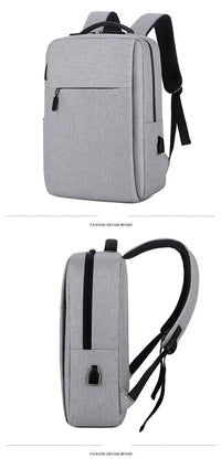 HKM-670035 Waterproof Oxford Polyester Travel Backpack with USB Port and Laptop Panelled Design
