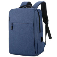 HKM-670035 Waterproof Oxford Polyester Travel Backpack with USB Port and Laptop Panelled Design
