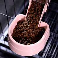 HKM-6701373 Large Capacity Adjustable Pet Hanging Bowl for Cats, Dogs, Birds, and Rabbits - Easy to Clean Dispenser