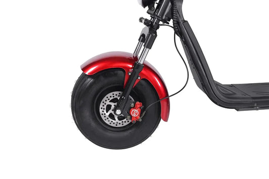 HKM-670163 1500W 60V 20Ah Electric Scooter with Dual Suspension, 45km/h Max Speed, 35-50km Range, 200kg Load Capacity