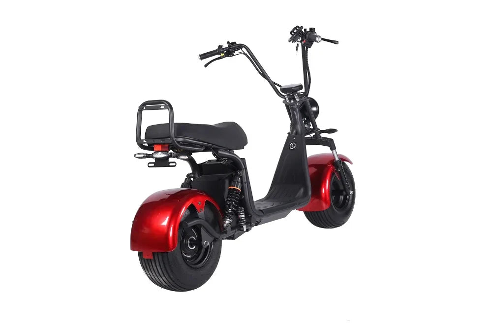 HKM-670163 1500W 60V 20Ah Electric Scooter with Dual Suspension, 45km/h Max Speed, 35-50km Range, 200kg Load Capacity
