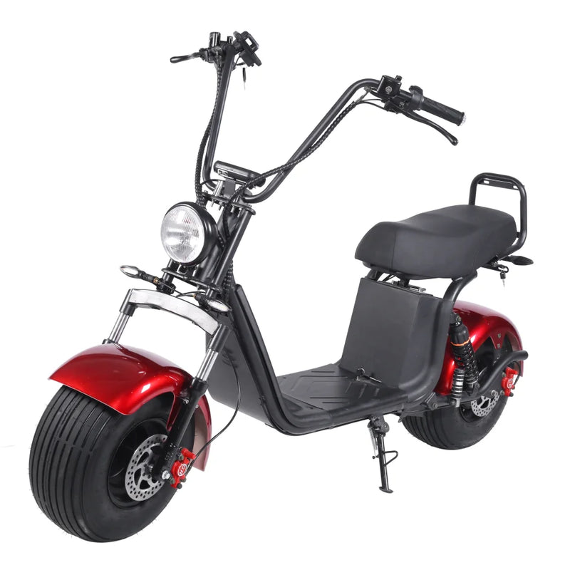 HKM-670163 1500W 60V 20Ah Electric Scooter with Dual Suspension, 45km/h Max Speed, 35-50km Range, 200kg Load Capacity