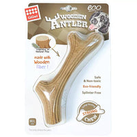 HKM-6702013 Natural Pine Wood Antler Molar Stick for Small and Medium Dogs - Dental Care Toy